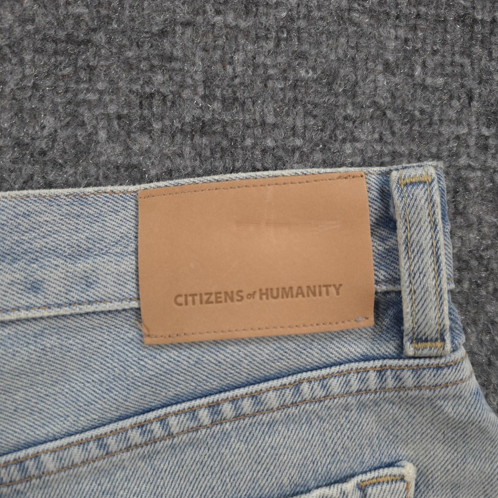 Citizens Of Humanity Shorts Womens 29 Blue Annabelle Cut-Off Raw Hem Distressed - Picture 13 of 13